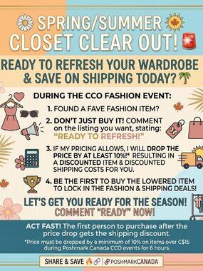 Closet Clear Out Today, Save on Shipping, tell me what you love for a discount